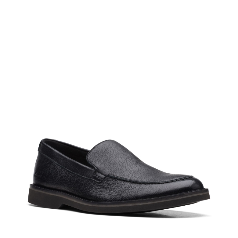Clarks Atticuslt Edge Schwarzes Leder