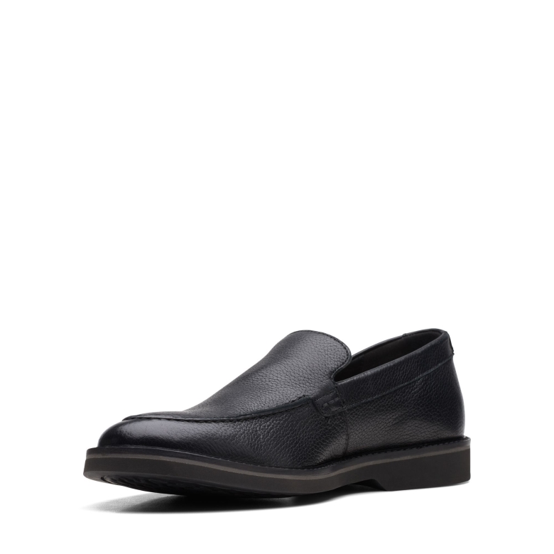 Clarks Atticuslt Edge Schwarzes Leder