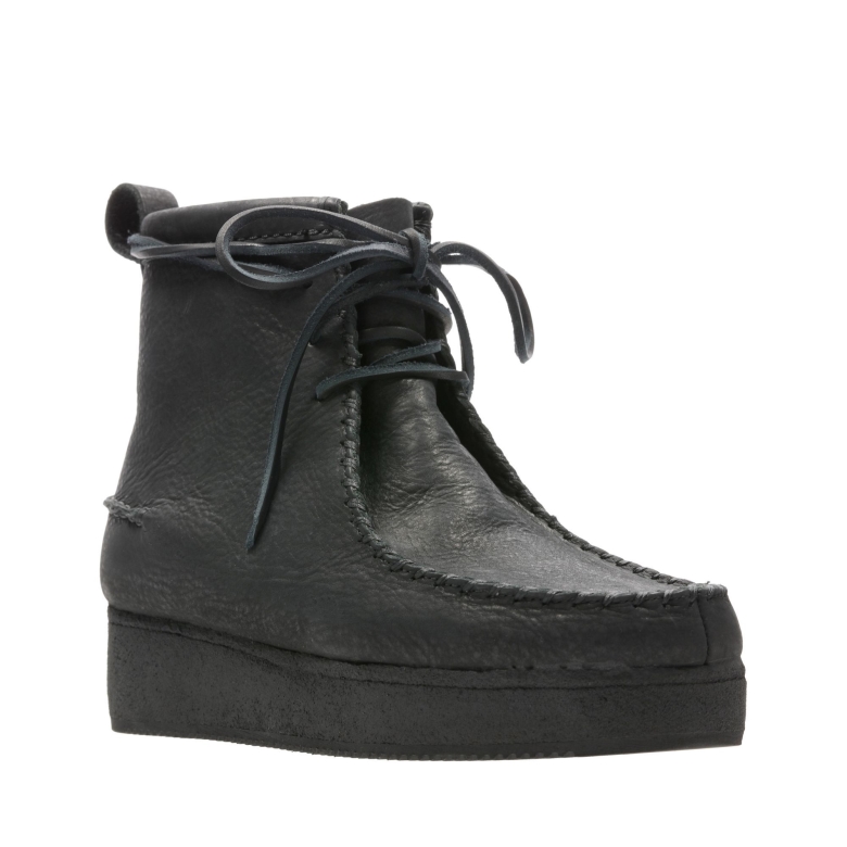 Wallabee Craft Schwarz Nubuk Clarks