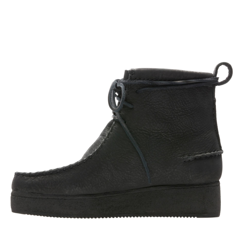 Wallabee Craft Schwarz Nubuk Clarks