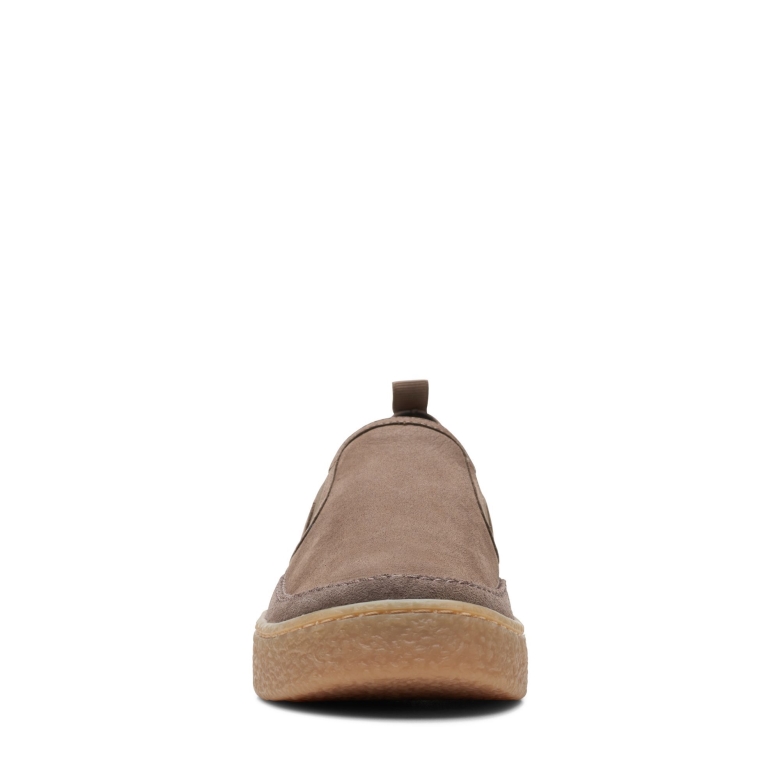 Clarks Barleigh-slip Aus Taupefarbenem Nubukleder