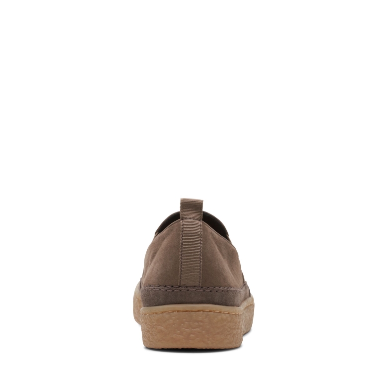 Clarks Barleigh-slip Aus Taupefarbenem Nubukleder