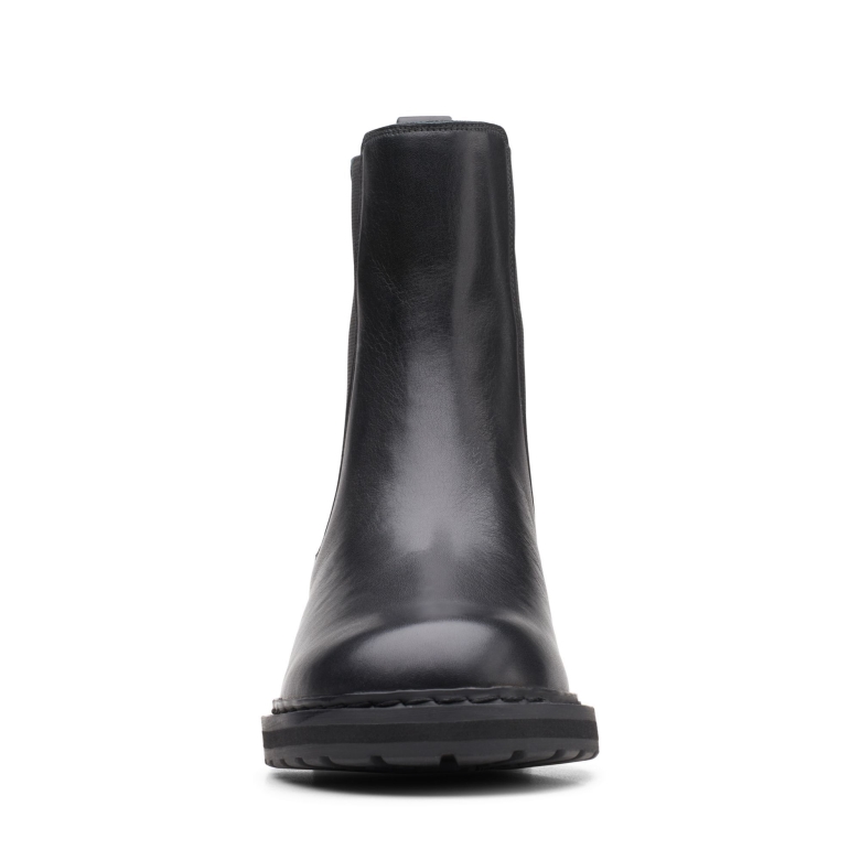 Clarks Tilham Chelsea Schwarzes Leder