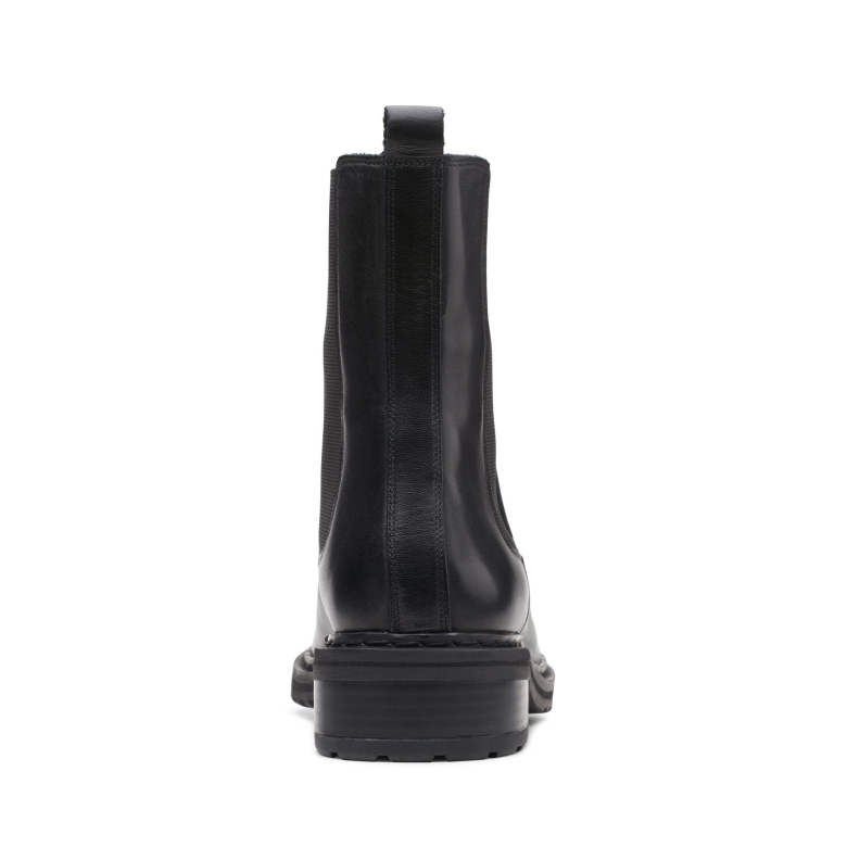 Clarks Tilham Chelsea Schwarzes Leder