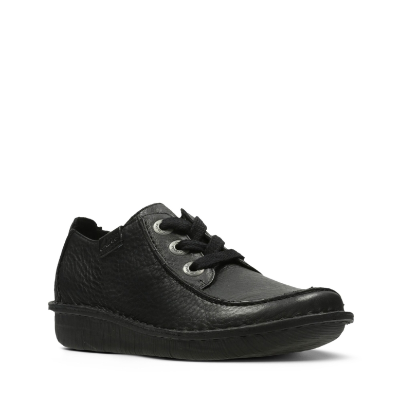 Schwarzes Leder Fun Ny Dream Clarks