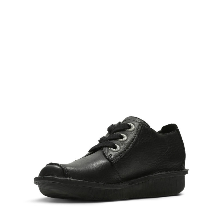 Schwarzes Leder Fun Ny Dream Clarks