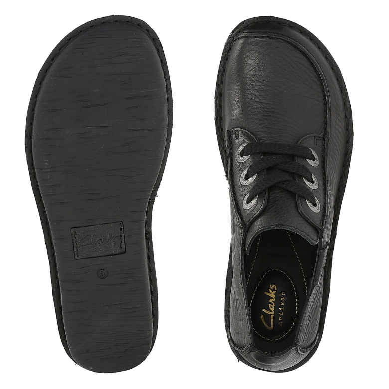 Schwarzes Leder Fun Ny Dream Clarks