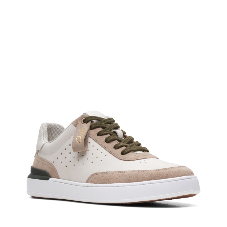 Off White Kombi Clarks Court Lite Tor