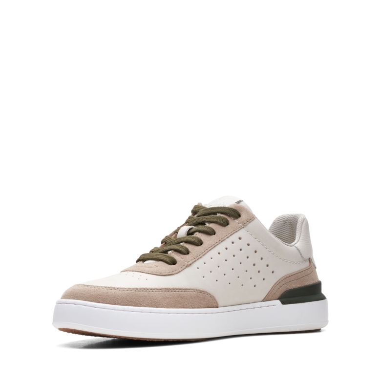 Off White Kombi Clarks Court Lite Tor