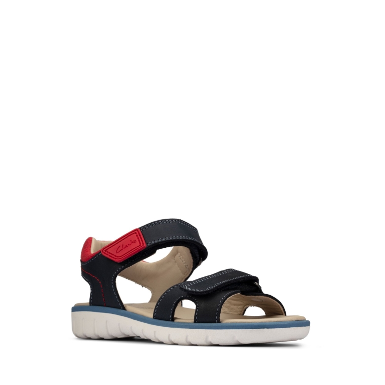 Clarks Roam Surf T Marineblaues Leder