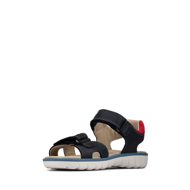 Clarks Roam Surf T Marineblaues Leder