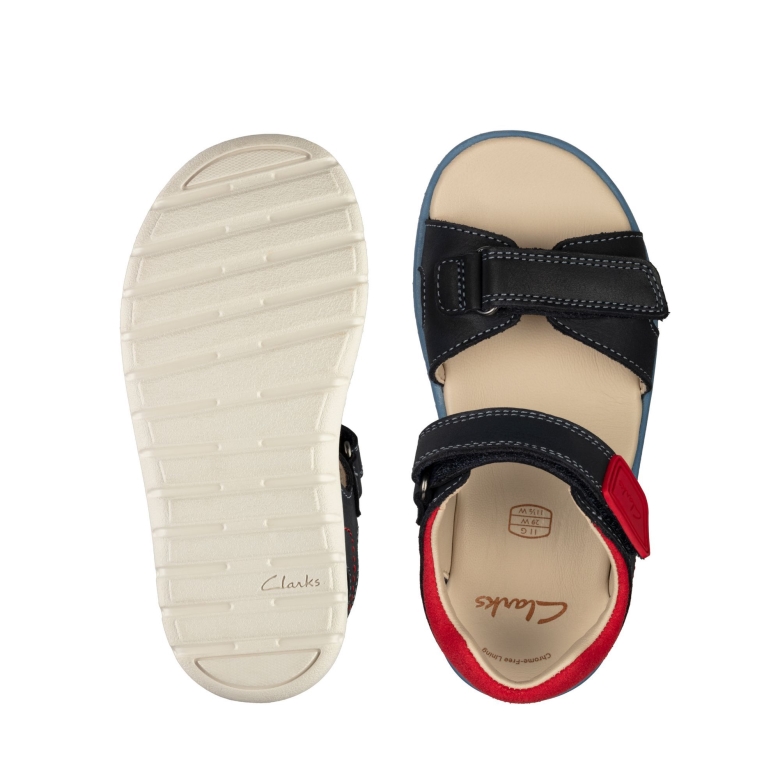 Clarks Roam Surf T Marineblaues Leder