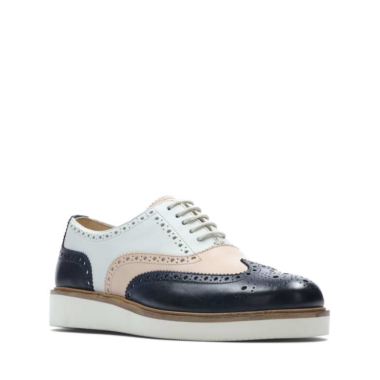 Baille Brogue Clarks Navy