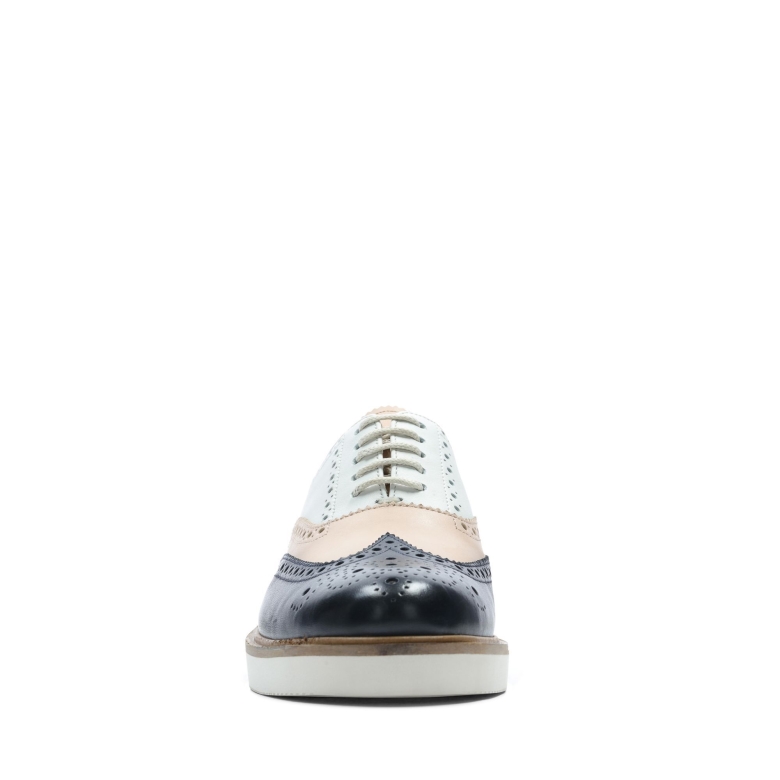 Baille Brogue Clarks Navy