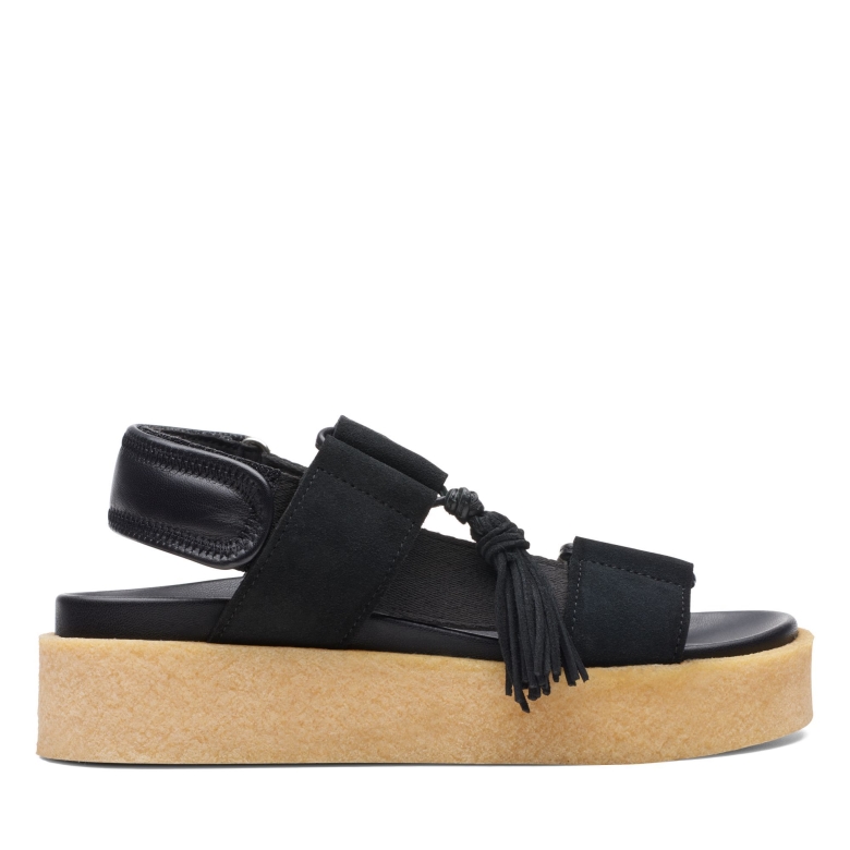 Crêpe Sndl Clarks Schwarz Kombi