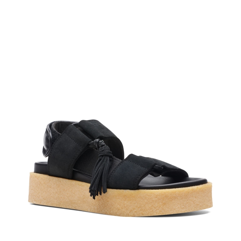 Crêpe Sndl Clarks Schwarz Kombi