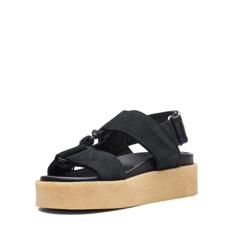 Crêpe Sndl Clarks Schwarz Kombi