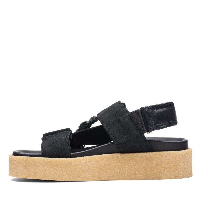 Crêpe Sndl Clarks Schwarz Kombi