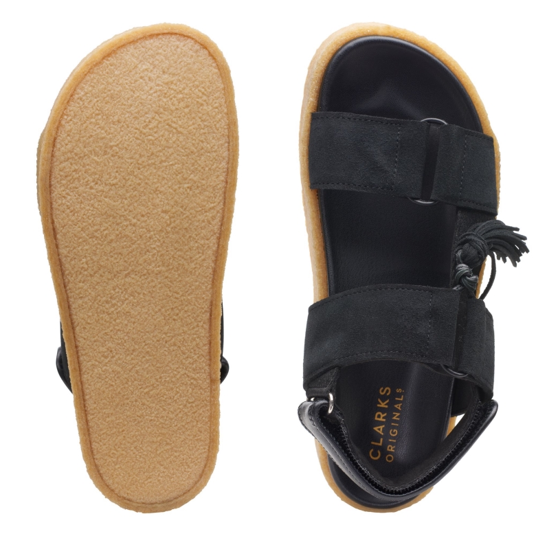 Crêpe Sndl Clarks Schwarz Kombi
