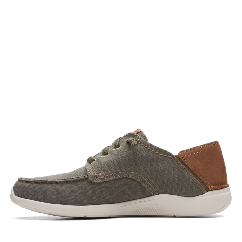Clarks Olivfarbenes Textil Aus Spitze