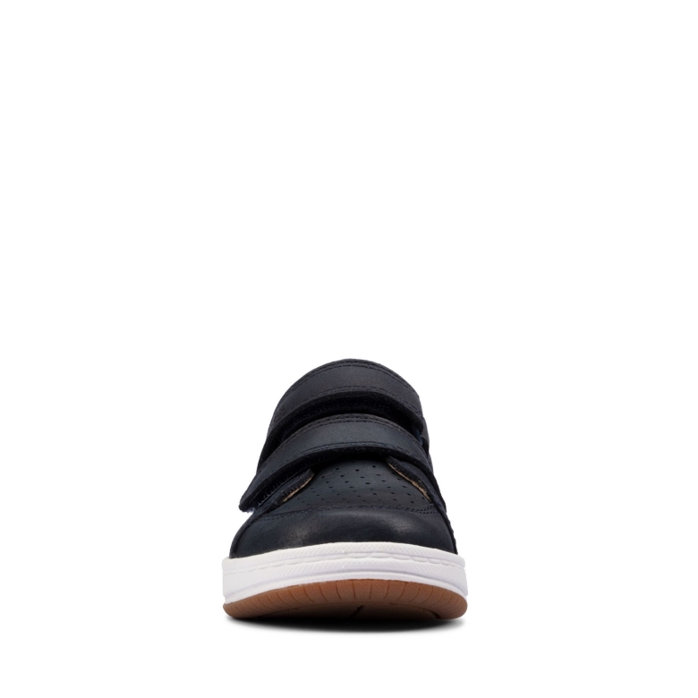 Clarks Fawn Solo T Marineblaues Leder