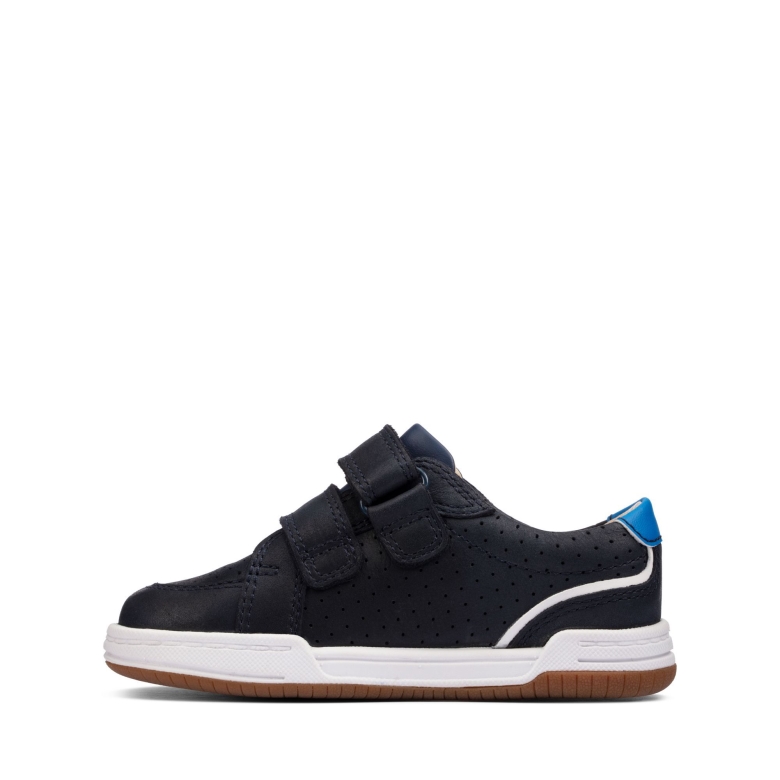 Clarks Fawn Solo T Marineblaues Leder