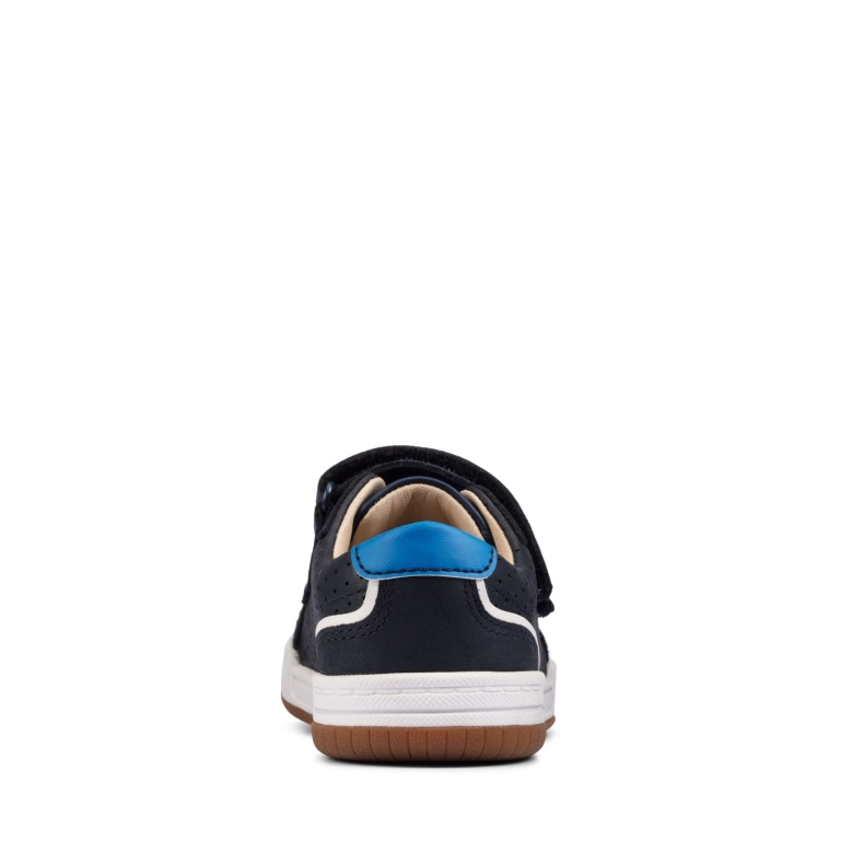 Clarks Fawn Solo T Marineblaues Leder