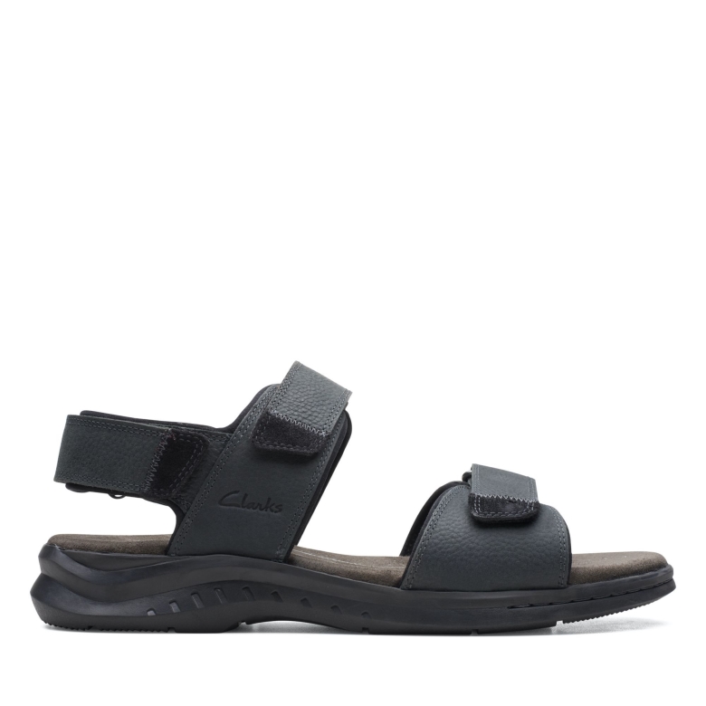 Hapsford Creek Clarks Schwarzes Leder