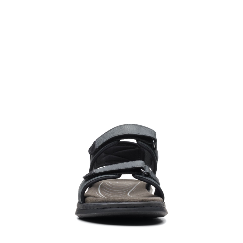 Hapsford Creek Clarks Schwarzes Leder