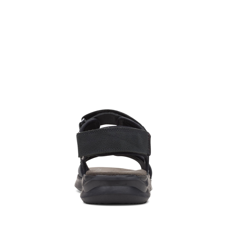 Hapsford Creek Clarks Schwarzes Leder