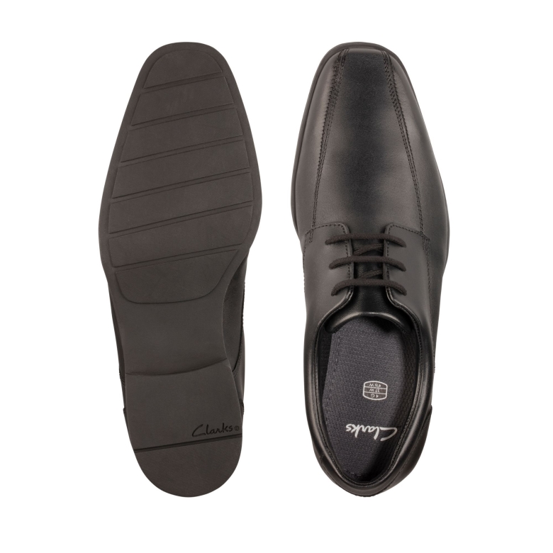 Scala Step Y Schwarzes Leder Clarks