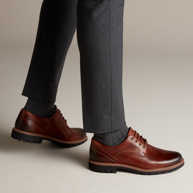 Dunkelbraunes Leder Clarks Batcombe Hall