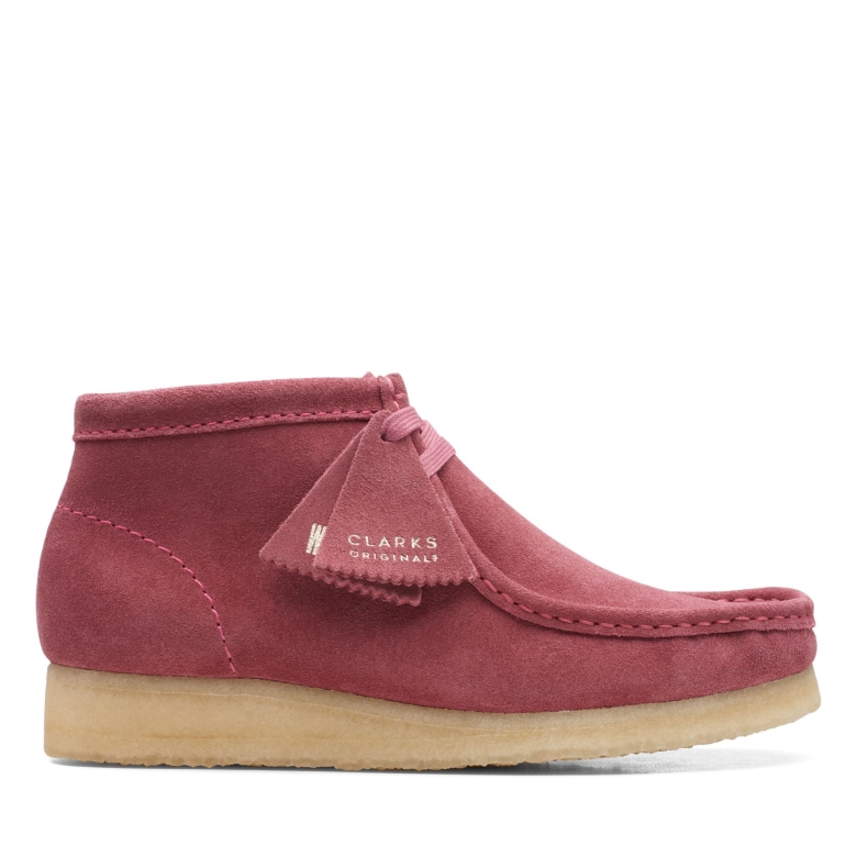 Pinker Clarks Wallabee-Stiefel