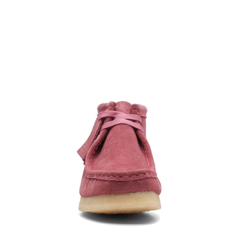 Pinker Clarks Wallabee-Stiefel