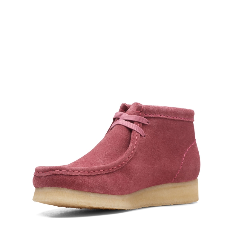 Pinker Clarks Wallabee-Stiefel