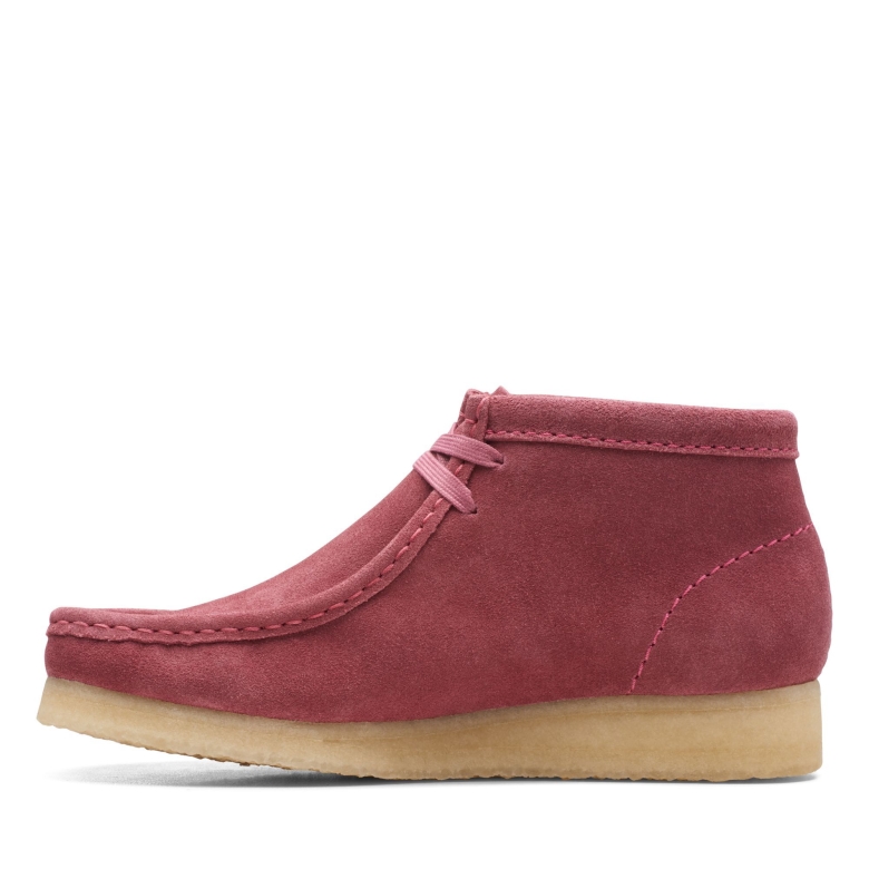 Pinker Clarks Wallabee-Stiefel