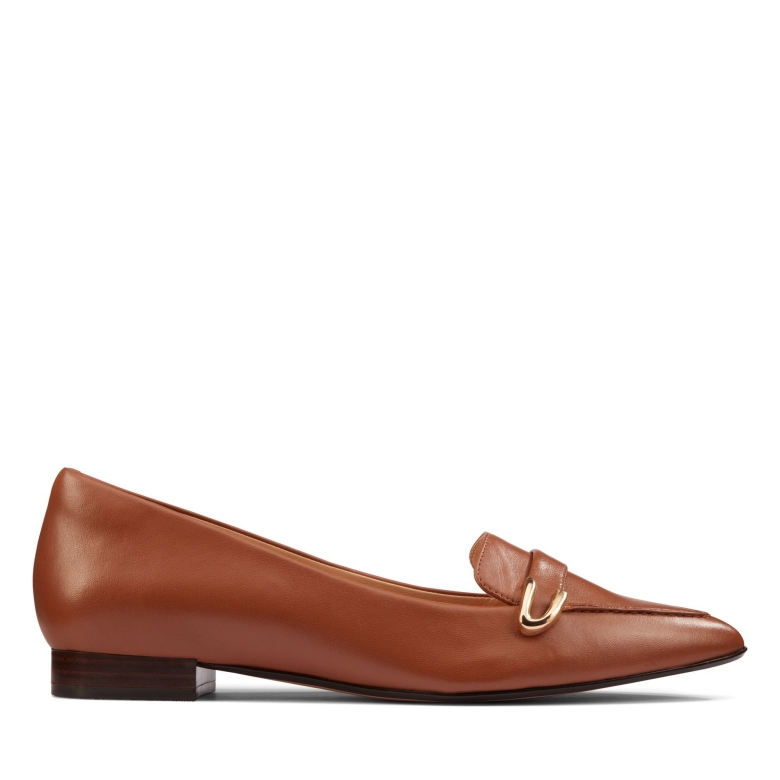 Clarks Dunkelbraunes Leder Laina 15 Schnalle
