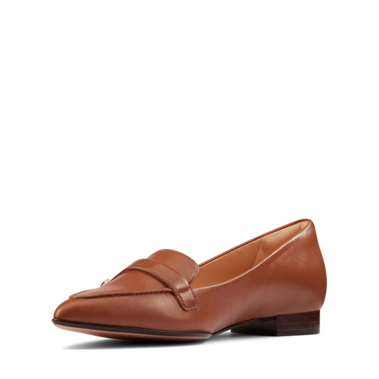 Clarks Dunkelbraunes Leder Laina 15 Schnalle
