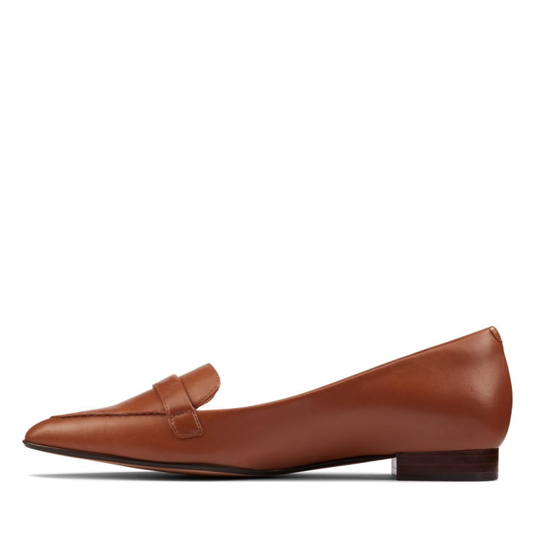 Clarks Dunkelbraunes Leder Laina 15 Schnalle