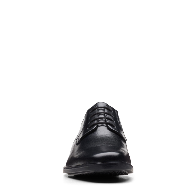 Howard Walk Clarks Schwarzes Leder