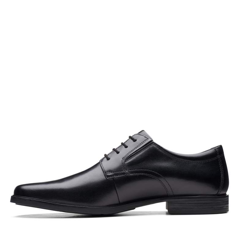 Howard Walk Clarks Schwarzes Leder