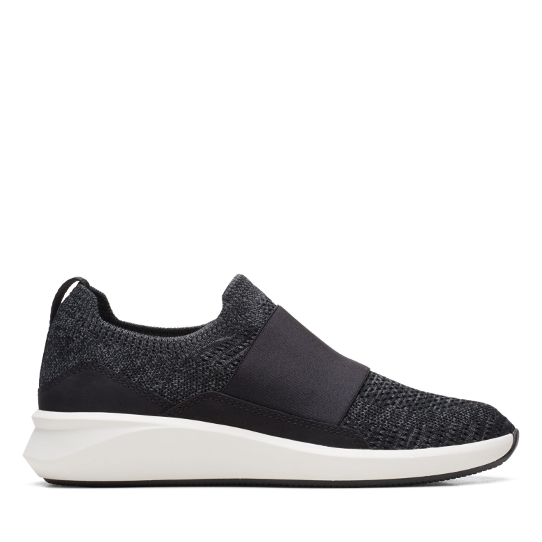 Clarks Un Rio Knit Schwarz Gestrickt