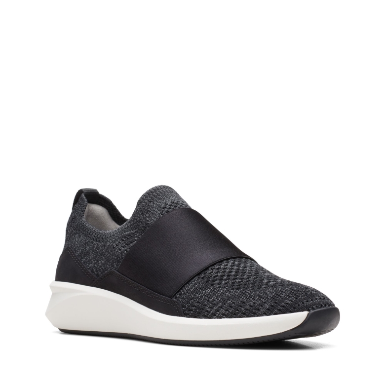 Clarks Un Rio Knit Schwarz Gestrickt