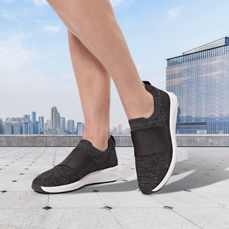 Clarks Un Rio Knit Schwarz Gestrickt