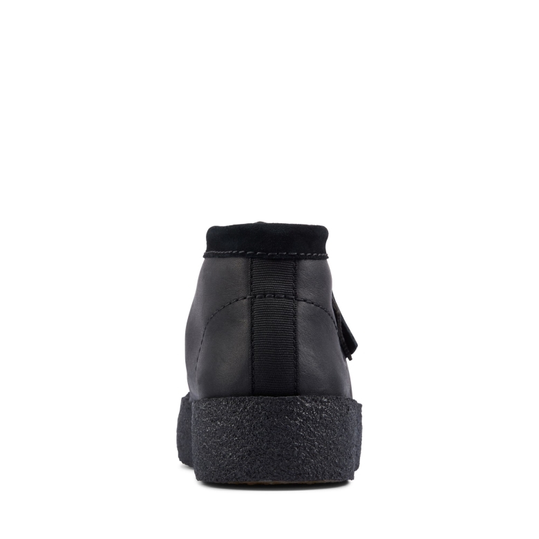 Wallabee Cup Aus Schwarzem Leder Bt Clarks