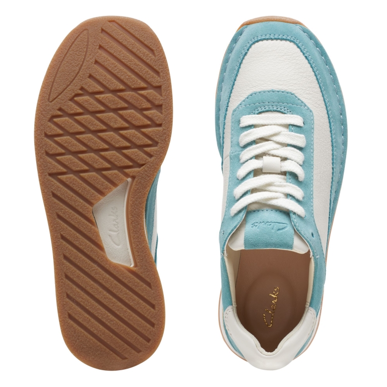 Clarks Craft Run Lace Türkis Kombi