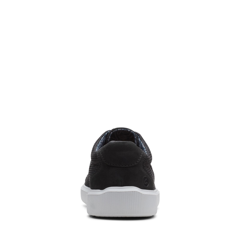 Clarks Schwarzes Textil Cambro Low