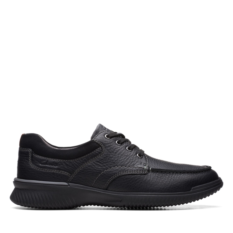 Clarks Donaway-kante Aus Schwarzem Leder
