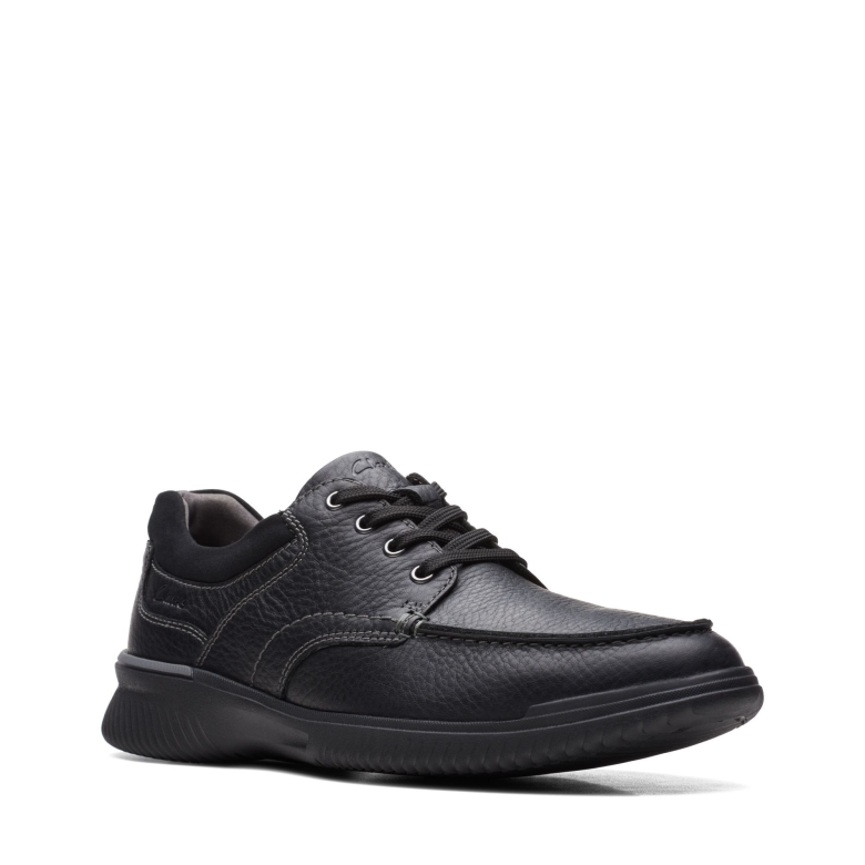 Clarks Donaway-kante Aus Schwarzem Leder