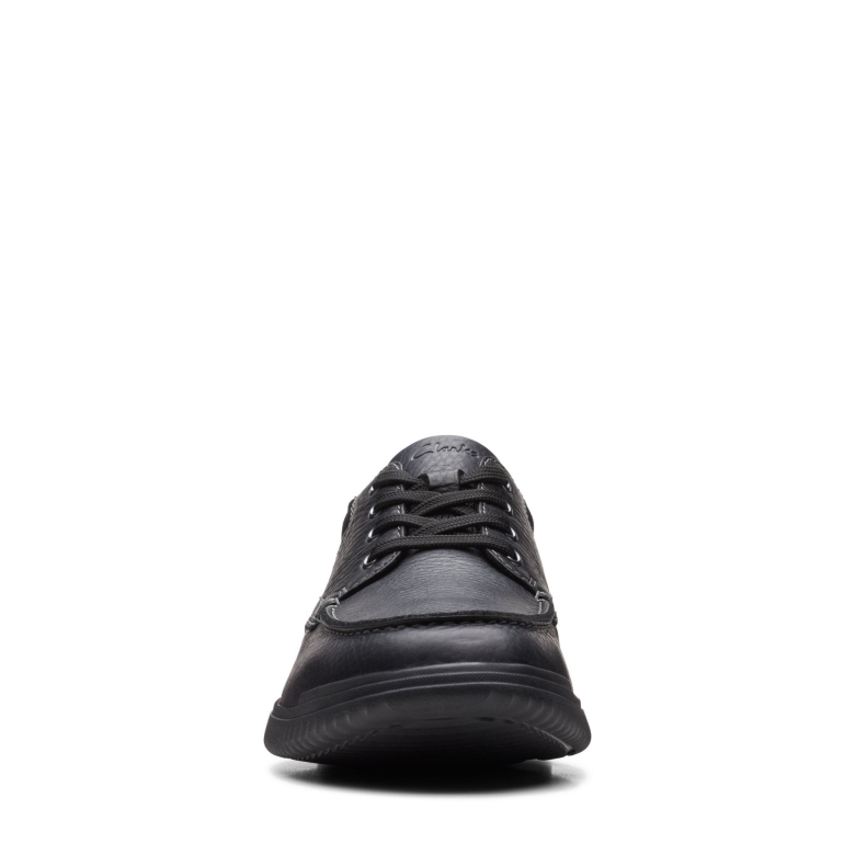Clarks Donaway-kante Aus Schwarzem Leder